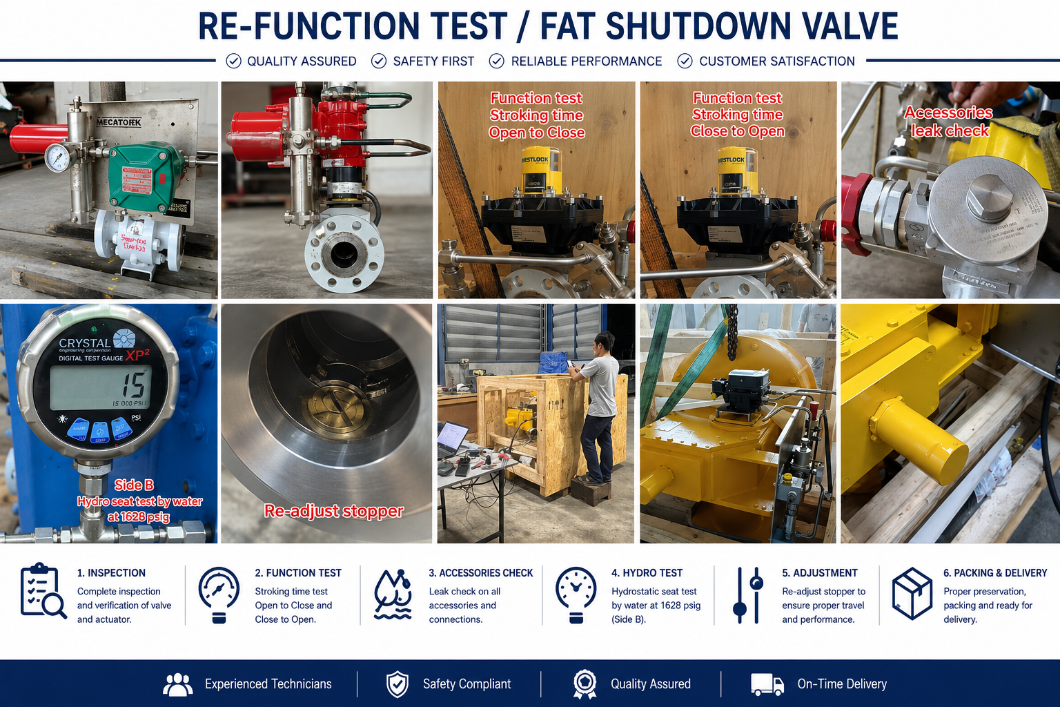 Re-function test FAT shutdown valve